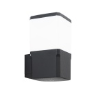 Aplique VIRGILIO 1xE27 11W con pulsador CCT (3colores) IP55 L.13,1xAn.15,5xAl.25cm resina negra