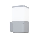 Aplique VIRGILIO 1xE27 11W con pulsador CCT (3colores) IP55 L.13,1xAn.15,5xAl.25cm resina gris