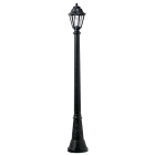 Farola ANNA 1xE27 8,5W con pulsador CCT (3colores) IP55 Al.182xD.24,5cm resina blanca