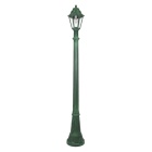 Farola ANNA 1xE27 8,5W con pulsador CCT (3colores) IP55 Al.182xD.24,5cm resina verde