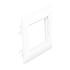 Adaptador Q45 para calhas com tampas L60/75 (2 modulos) branco