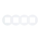 Espelho quádruplo QUADRA45 branco mate