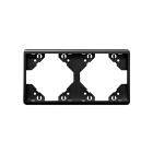 Espelho duplo horizontal APOLO5000 preto mate