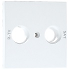 Centro LOGUS90 para tomada multimarcas R TV-SAT 2 saídas branco