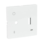 Centro para central com USB, Bluetooth e Jack 3,5mm em branco