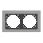 Espelho duplo LOGUS90 alumina/cinzento