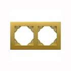 Espelho duplo LOGUS 90 dourado