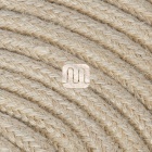 Cable eléctrico cubierto con tela redonda 2x0,75mm2 yute TO415