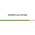 Conductor BT rígido (tierra) H07V-U (V) 2,5mm2 verde/amarillo
