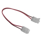 Conector duplo para Fita LED SMD/COB 1cor 8mm (2pinos) IP20 branco
