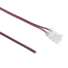 Conector com cabo para Fita LED SMD/COB 1cor 8mm (2pinos) 12/24V IP20 transparente