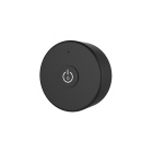 Comando regulador RF redondo para fitas LED 1 cor, botão touch, com iman (pilha CR2032) preto