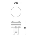 Lâmpada G9 LED 1,7W 3000K 150lm Branca