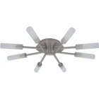 Plafond CARLOS 8xG9 Alt.8xD.50cm níquel