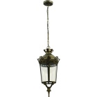 Suspensão EVEREST IP44 1xE27 Alt.Reg.xD.24cm preto/dourado