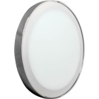 Plafond TAQUARA IP44 1x2GX13 T5 circ.+1x40W2GX13 (T5 circ.) Alt.5xD.60cm vidro níquel/cromado