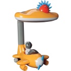 Candeeiro de mesa DIVERSÃO 1xPL-2U C.19,5xL.29xAlt.42cm amarelo