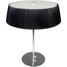 Candeeiro de mesa ASTRID 3xE27 Alt.47xD.38cm preto/cromado