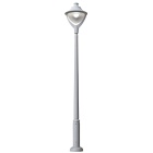 Farola EKTOR2500 1xE27 50W 3000K 6550lm IP55 Al.306,5xD.48cm resina gris