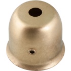 1/2 copo estampado p/suporte lâmpada E27 Alt4,2xD4,7cm c/furo lateral p/interruptor fio, latão bruto