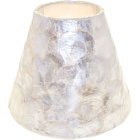 Lampshade NACAR round & conic large with fitting E27 H.15,5xD.20cm Pearl-Shell