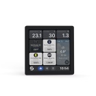 Shelly Wall Display X1i Preto — Painel de controlo táctil 4" com relé integrado, Wi-Fi 6 + Bluetooth
