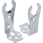 Metal bracket with holes for M3 screws L-shape