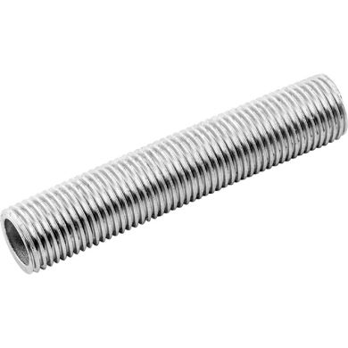 Tubo roscado L.9cm M10x1, en hierro galvanizado