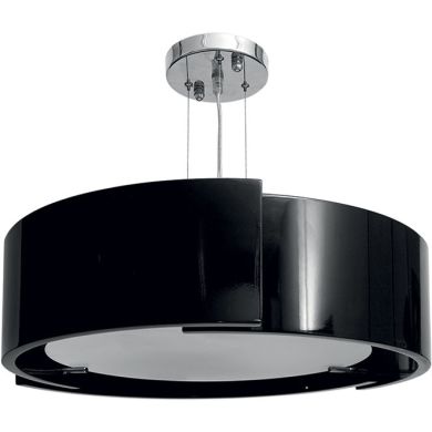 Suspensão OSLO 6xE27 Alt.Reg.xD.73cm preto