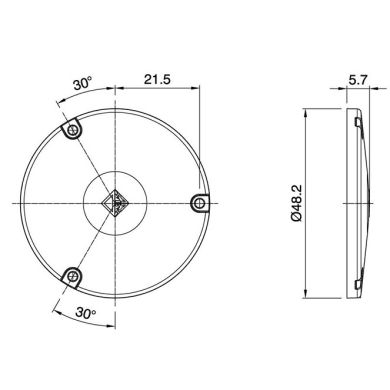 Tapa para módulo LED ACRICH2 8.7W D.46mm 230V