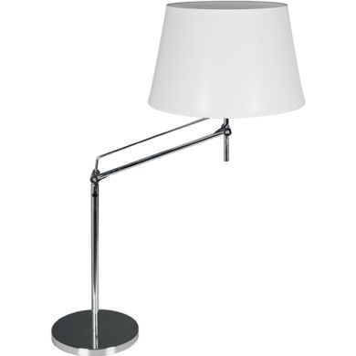 Table Lamp CAPRICE 1xE27 L.35xW.50xH.Reg.cm White/Chrome
