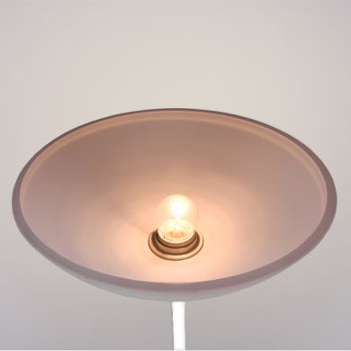 Floor Lamp MILANO with reading arm 1xE27 + 1xE14 H.178xD.30cm White