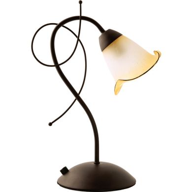 Candeeiro de mesa MARSELLA 1xE14 C.15xL.27xAlt.38cm Castanho