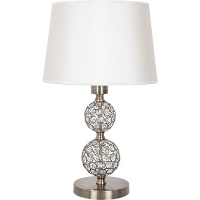 Candeeiro de mesa KEGAN 1xE27 Alt.48xD.30cm oxidado/branco