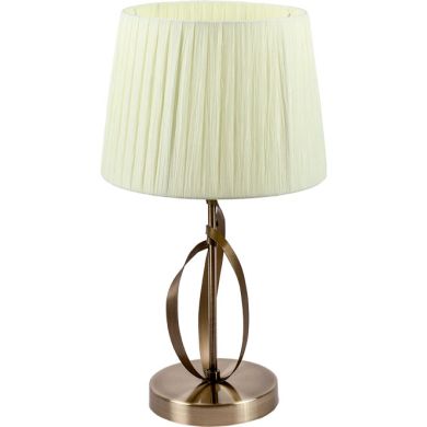 Table Lamp DETROIT 1xE27 H.44xD.25cm Antique Brass/Beije
