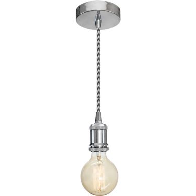 Pendant Light TRIPOLI 1xE27 H.Reg.xD.10cm Chrome