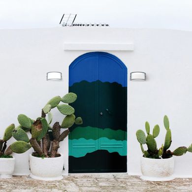 Aplique TUA IP44 1xE27 C.25xL.12xAlt.13,5cm cinzento