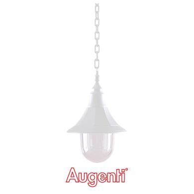 Suspensão MERCUR IP44 1xE27 Alt.Reg.xD.25cm Branco