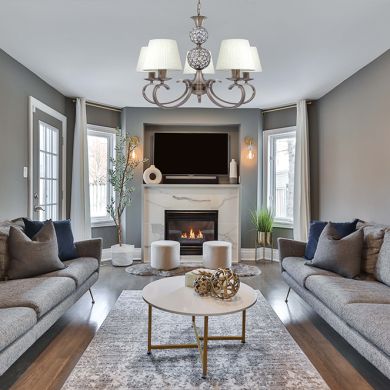 Ceiling Lamp HONDURAS 5xE14+1x5W LED H.Reg.xD.59,8cm Beije/Antique Brass