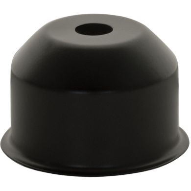 1/2 Portalámparas E27 en metal negro