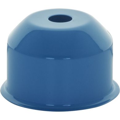 1*2 copo para suporte de lâmpada E27 Alt.3,5xD.5,2cm, em metal azul