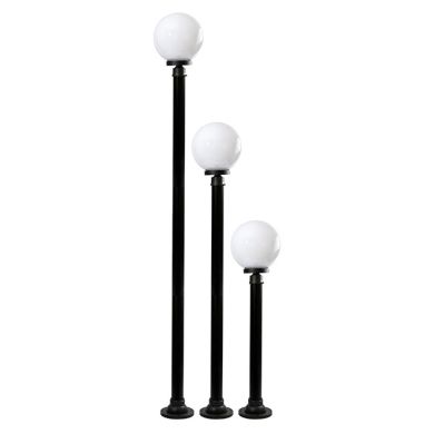 Pillar AMBIENTE small IP44 1xE27 H.100xD.25cm Black/White