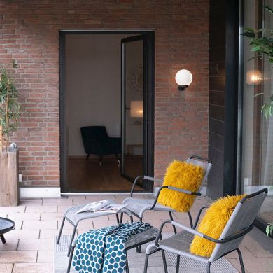 Wall Lamp AMBIENTE IP44 1xE27 L.25xW.30xH.30cm White