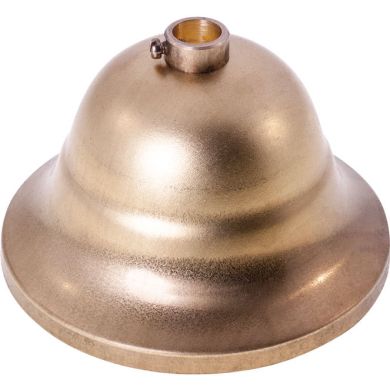 Brass stamped decorative canopy D.9xH.5,3xcm with central hole (RS3)