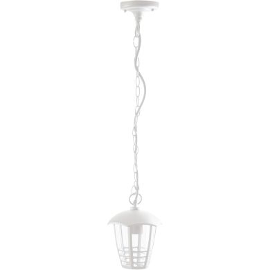 Suspensão TERVA IP44 1xE27 Alt.Reg.xD.18cm branco