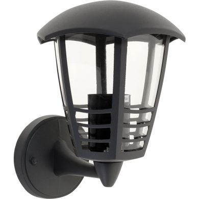 Aplique TERVA IP44 1xE27 C.19xL.20xAlt.24cm antracite