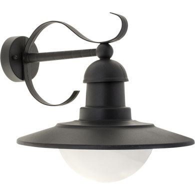 Aplique TORVA IP44 1xE27 C.30xL.37xAlt.30cm antracite