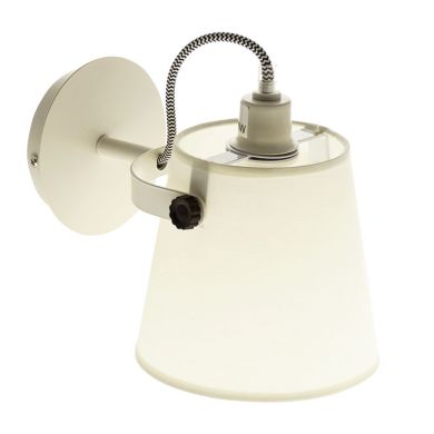 Aplique MORGANA 1xE14 C.15,5xL.26,5xAlt.19cm branco