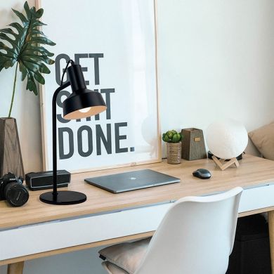 Candeeiro de mesa LEANA 1xE14 C.15xL.24xAlt.43cm cor cobre