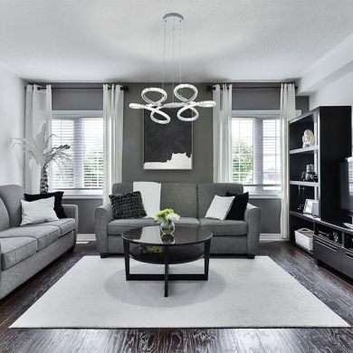 Colgante DRAGON 1x48W LED 4800lm 4000K Al.Reg.xD.52cm Cromo con cristal